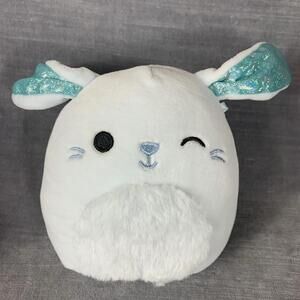 Squishmallow 5" Bastian the Blue Bunny Plush Toy Easter Squad 2023